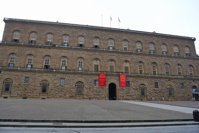 Façade extérieure du Palazzo Pitti.