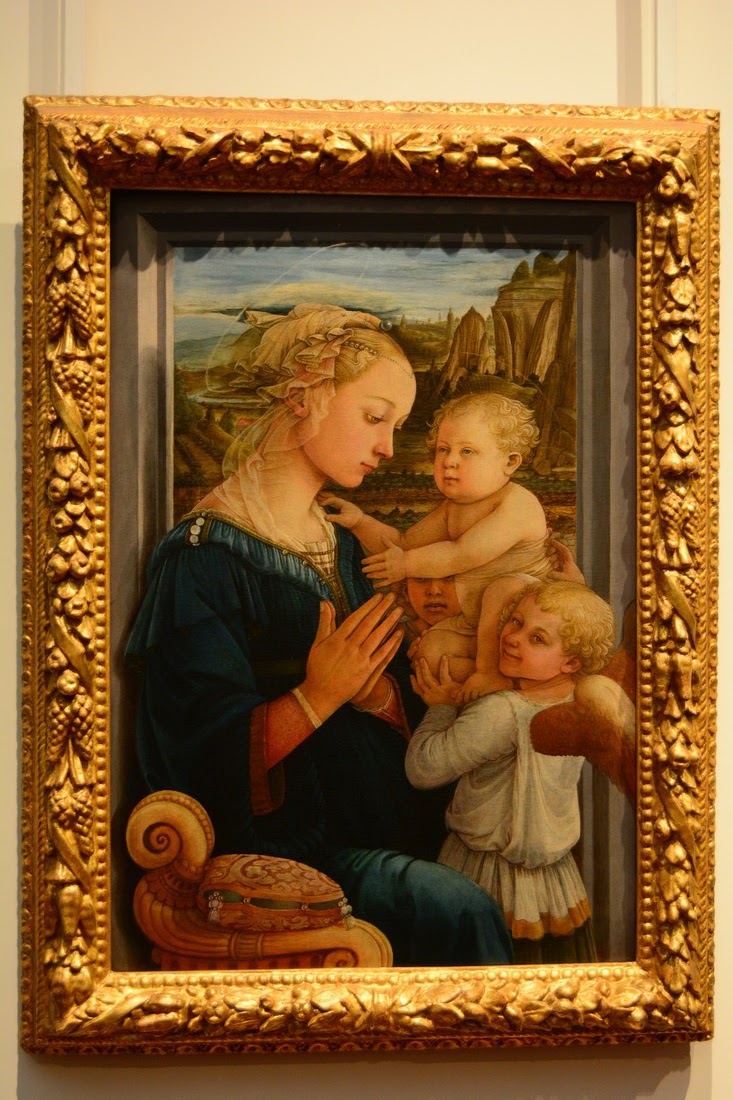 Fra Filippo Lippi - Vierge à l'enfant avec deux anges - 1465