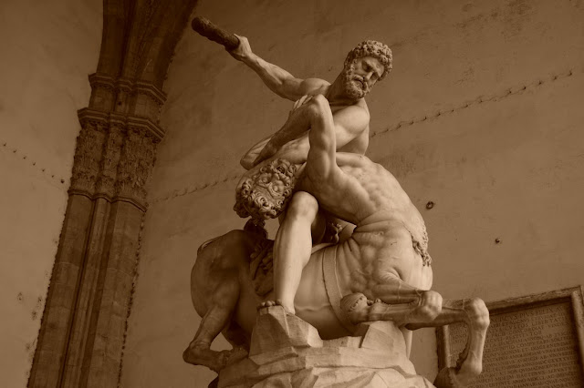 Hercule et le Centaure Nessus, Giambologna, 1598.